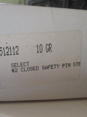 VGT. SELECT SAFETY PINS-#2-10 GROSS-CLOSED-NOS